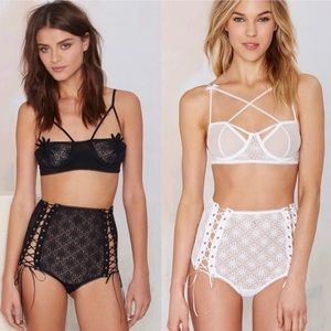 (2) FL&L - SKIVVIES The Snapdragon + Cross Your Heart Bras sz XS